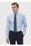 Dark Blue Plain Regular Fit Long Woven Classic 100% Cotton Shirt