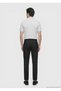 Black Plain Woven Jogging Fit Casual Silk Blend Trousers - 5