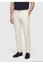 Stone Plain Woven Regular Fit Casual Cotton Blended Trousers - 4