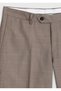 Light Brown Plain Woven Regular Fit Classic 100% Wool Trousers - 7