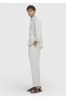 Beige Plain Casual Fit Long Woven Linen Blend Overshirt - 3