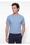 Blue Plain 100% Cotton T-Shirt - 3