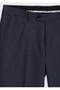 Indigo Plain Woven Regular Fit Classic 100% Wool Trousers - 7