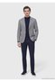 Gray Plain Regular Fit 100% Cashmere Jacket - 3