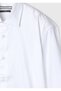 White Plain Regular Fit Long Woven Classic 100% Cotton Shirt - 7