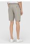 Mink Plain Woven Carrot Fit Casual 100% Linen Bermuda - 5