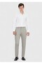 Gray Plain Knitted Jogging Fit Casual Trousers