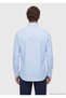 Blue Patterned Regular Fit Long Woven Classic 100% Cotton Shirt - 6