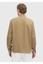 Oil Green Plain Long Woven Casual Shirt - 5