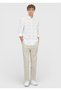 White Regular Fit Long Woven Casual 100% Linen Shirt - 2