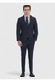 Navy Blue Micro Modern Fit Wool Blended Suit - 2