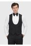 Black Plain Classic Vest