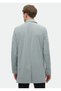 Gray Regular Fit Shirt Collar Casual Woven Overcoat - 6