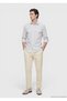 Light Mink Striped Regular Fit Long Woven Casual Shirt - 2