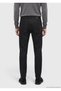 Black Slim Fit Denim Cotton Blend Trousers - 6