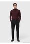 Anthracite Woven Slim Fit Casual Cotton Blend Trousers - 3