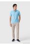 Turquoise Plain 100% Cotton T-Shirt - 2