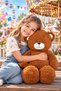 Curly Popi Plush Teddy Bear – 100 cm Soft Textured Large Size Toy