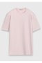 Light Pink Plain Crew Neck 100% Cotton T-Shirt - 6