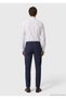 Navy Blue Plain Weave Jogging Fit Casual Pants - 6