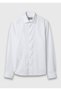 White Plain Regular Fit Long Woven Classic 100% Cotton Shirt - 5
