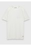Ecru Crew Neck Plain Knit Knitwear - 5