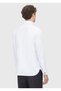 White Plain Slim Fit Double Cuff Tuxedo Shirt - 4