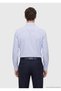 Blue Striped Casual Fit Long Woven Casual 100% Cotton Shirt - 6