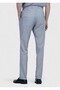 Light Gray Plain Woven Regular Fit Casual 100% Wool Trousers - 5