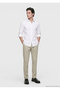 Taş Casual Fit Long Woven Casual 100% Cotton Shirt - 2