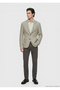 Light Green Patterned Shirt Shoulder Slim Fit Cotton Blend Jacket - 4