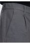 Gray Plain Woven Jogging Fit Casual Cotton Blended Trousers - 3