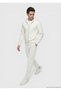 Stone Hooded Plain Sweatshirt - 4