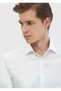 White Plain Regular Fit Long Woven Classic 100% Cotton Shirt - 4