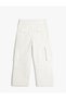 Cotton Cargo Wide-Leg Jeans - 4