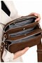 Justpolo Women's Suede 5-Section Shoulder and Messenger Bag (Size 27X18 cm) - 7