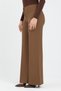 Wide Leg Maxi Length Fabric Pants - 5