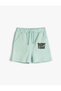 Shorts Pocket Tied Waist Print Detailed Cotton