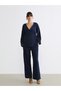 Özmarka New Season Plus Size Elastic Waist Muslin Women's Trousers