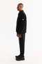 Men's Black Classic Collar Windproof -4 Degree Resistant Plush Regular Fit Coat A52Y6111 - 3