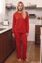 Red Star Patterned Thermal Fabric Ultra Soft Knitted Pajama Set26226324 - 3