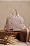 Meal Carry Bag Beige-A Patterned Heat-Insulated Thermal Bag Lunch Bag
