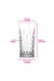Odin Glass Soft Drink Cup 4-Pack 356 ml (Cocktail/Large Water/Cold Coffee Cup) - 8