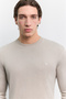 Men's Mink Crew Neck Viscose Blend Basic Knitwear Regular Fit Sweater B005021 - 2