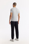 Men's Gray Crew Neck Rayon Knitwear Regular Fit T-Shirt A51Y5005 - 4