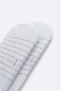 Men's White Bamboo Sneaker Socks A51Y8502 - 2