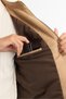 Men's Beige Suede Textured Front Zipper Thin Coat B 006002 - 4