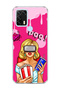 General Mobile Gm 21 Pro Compatible Blonde Woman Popcorn Printed Transparent Phone Case