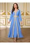 Rochie maxi, albastru