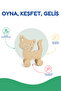 Wooden Cat Toy Natural Handmade Paintable Educational Toy + 6-Piece Paint Set Gift - 3